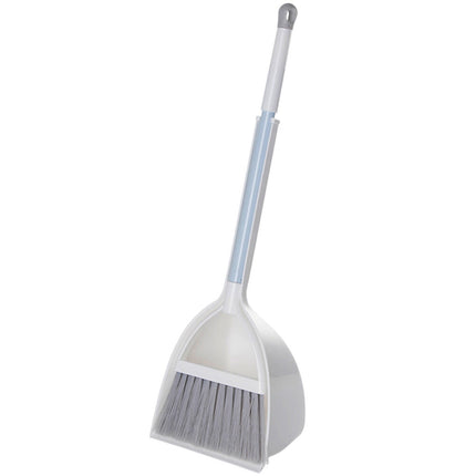 JWDX Cleaning Brush Clearance, Small and Dustpan Set Broomstick and Dust Pan Combo for Home Kitchen Room Kids Housework Cleaning Craft (White) As shown.