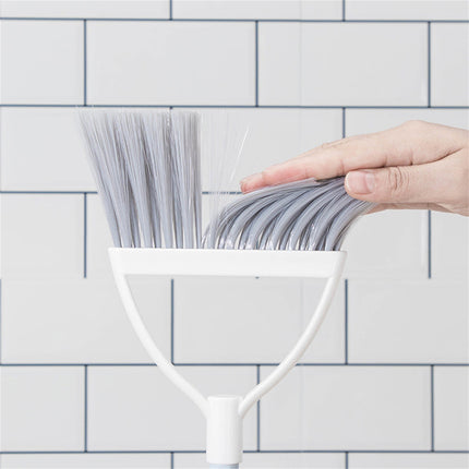 JWDX Cleaning Brush Clearance, Small and Dustpan Set Broomstick and Dust Pan Combo for Home Kitchen Room Kids Housework Cleaning Craft (White) As shown.