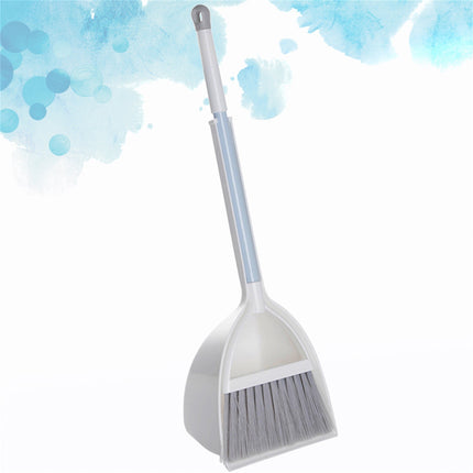 JWDX Cleaning Brush Clearance, Small and Dustpan Set Broomstick and Dust Pan Combo for Home Kitchen Room Kids Housework Cleaning Craft (White) As shown.