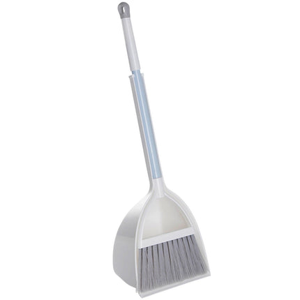 JWDX Cleaning Brush Clearance, Small and Dustpan Set Broomstick and Dust Pan Combo for Home Kitchen Room Kids Housework Cleaning Craft (White) As shown.