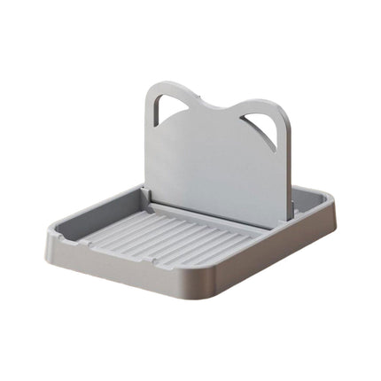 JWDX Rack Clearance, Spoon Rest with Lid Holder: Foldable Silicone Spoon Holder High Temperature Spoon Organizer Spatula Holder for Kitchen Counters and Stove Tops Grey.