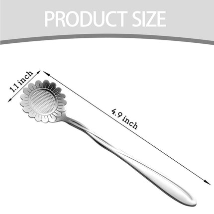 JWDX Cooking Utensils Clearance, Flower Spoon Set 8Pcs Stainless Teaspoon Rainbow Color for Coffee Tea Mixing Sugar Ice Stir Bar Spoons 8 Diffient Pattern Colorful Cutlery Set Kitchen Tool Gif As shown.
