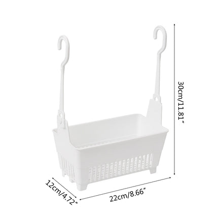JWDX Rack Clearance, Sundries Hanging Basket Storage Drain Bag Shower Baskets with Hook Organizer As shown.