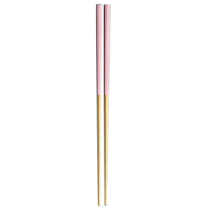 JWDX Tableware Clearance, 1 Pairs Stainless Chopsticks Reusable Dishwasher Noodles Chopsticks Eating Cooking Dinning Flatware Kitchen Utensils(Gold ) As shown.