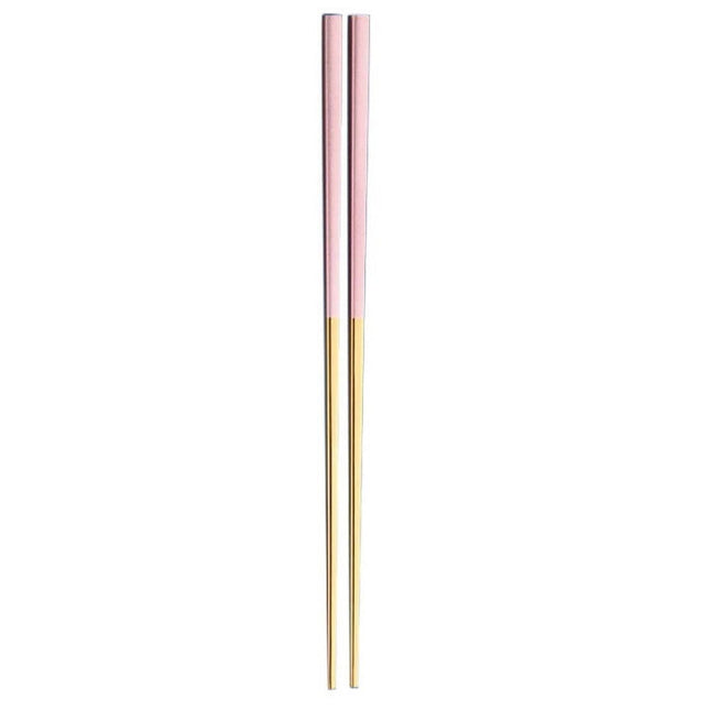 JWDX Tableware Clearance, 1 Pairs Stainless Chopsticks Reusable Dishwasher Noodles Chopsticks Eating Cooking Dinning Flatware Kitchen Utensils(Gold ) As shown.
