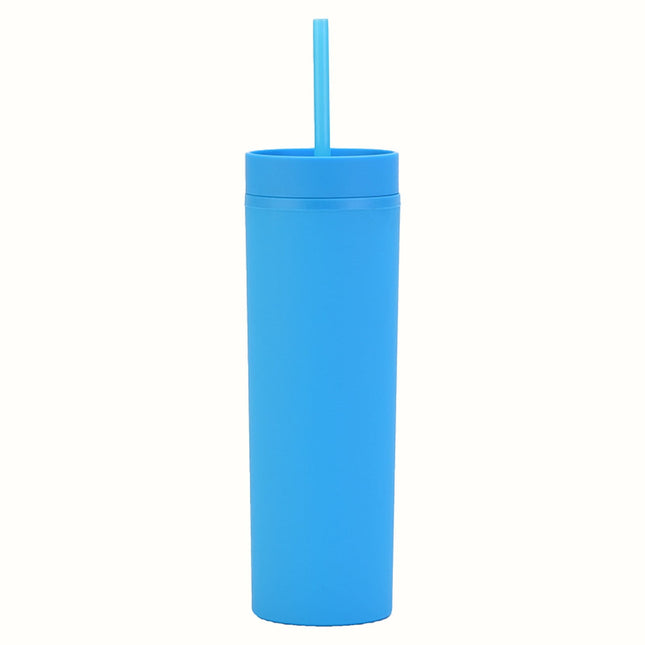 JWDX Glass and Bottle Clearance, 16Oz Tumbler with Lid and Plastic Water Coffee Tumbler Cup Water Bottle Slim Double Wall Reusable Plastic Tumbler Cups Travel Mug Coffee Cup 450Ml C.