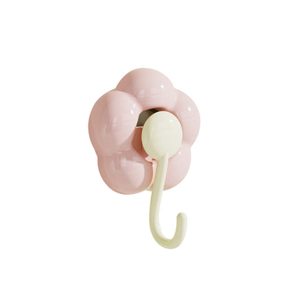 Clearance! JWDX Hooks, Traceless Hook, Sunflower Shaped Suction Cup Hooks for Hanging Without Drilling Leaving No Marks. Strong Vacuum Suction Hooks for Kitchen Living Room and Bathroom. Z4-Red.