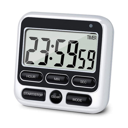 Digital Countdown Kitchen Timer -Count Up Down Magnetic Timer Clock for Cooking Baking Gym Students Black.
