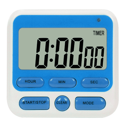 Digital Countdown Kitchen Timer -Count Up Down Magnetic Timer Clock for Cooking Baking Gym Students Blue.