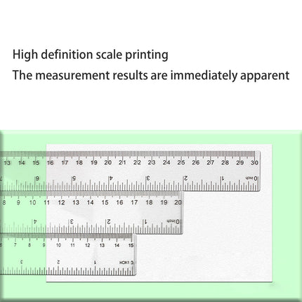 Back to College Yxwen Centimeter Inch Scale Ruler. Plastic Ruler Small Ruler for Measuring Suitable for Schools and Suitable for Artists Designers and Students Etc White One Size AA.