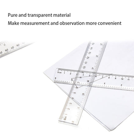Back to College Yxwen Centimeter Inch Scale Ruler. Plastic Ruler Small Ruler for Measuring Suitable for Schools and Suitable for Artists Designers and Students Etc White One Size AA.