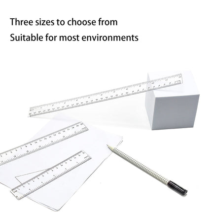 Back to College Yxwen Centimeter Inch Scale Ruler. Plastic Ruler Small Ruler for Measuring Suitable for Schools and Suitable for Artists Designers and Students Etc White One Size AA.