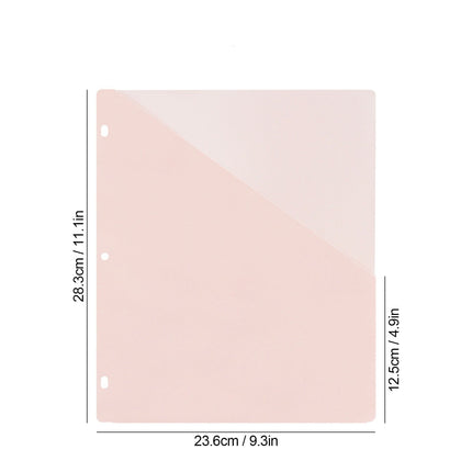 A4Pp Document Bag 3-Hole Loose-Leaf Document Bag Insert Bag (5Pcs) Jwdx Dividers with Pockets Dividers with Pockets Pocket Dividers with 3 Holes for 3 Ring Bividers with Pocket & Tabs for Planners One Size Light blue.