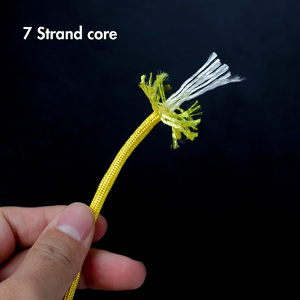 Jwdx Safety Rope*1 100 Foot 550Lbs Paracord Polyester Yellow Model 2156 Strong All Purpose Utility Rope – Camping Crafting Flag Pole Indoor & Outdoor One Size Yellow.
