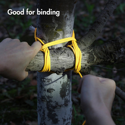 Jwdx Safety Rope*1 100 Foot 550Lbs Paracord Polyester Yellow Model 2156 Strong All Purpose Utility Rope – Camping Crafting Flag Pole Indoor & Outdoor One Size Yellow.