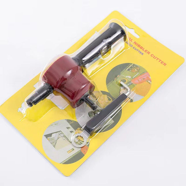 Metal Sheet Biting Machine 160A-Red Card-Mounted Nylon Model JWDX, 1 Sheet Metal Biting Machine Set Metal Sheet Nibbler Cutter Double Head Metal Sheet Cutter Hole Drill Attachment Paperboard Package One Size RD2.