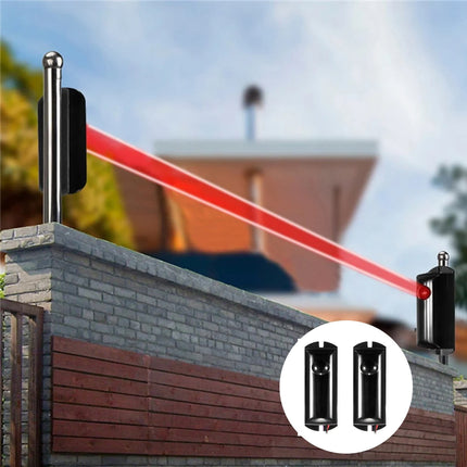 Infrared Radio Alarm JWDX, 1* Anti-Theft Alarm 1Pc Single Beam Infrared Detector Alarm Barrier Sensor Photoelectric Home One Size Black.