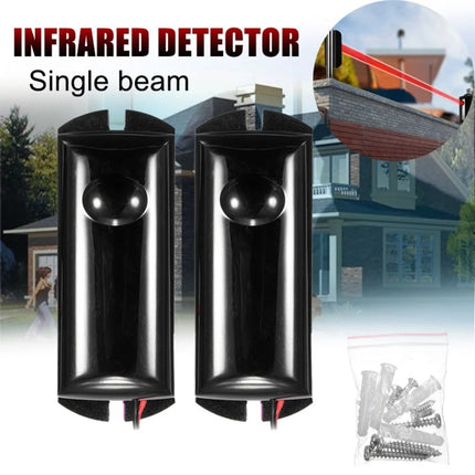 Infrared Radio Alarm JWDX, 1* Anti-Theft Alarm 1Pc Single Beam Infrared Detector Alarm Barrier Sensor Photoelectric Home One Size Black.