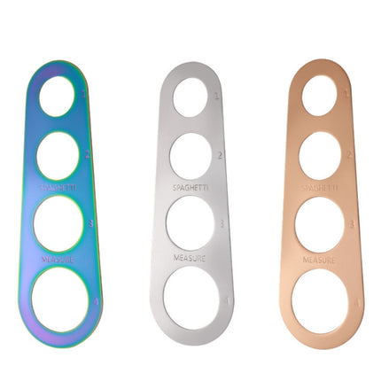 Spaghetti Measuring Ruler Rose Gold JWDX, 1*Spaghetti Measuring Ruler Stainless Spaghetti Measurer Tool Quick Pasta Measuring Tool for Kitchen Cooking Tool Get the Perfect Portion One Size GD2.