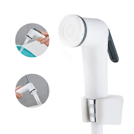Sprayer with 4Ft Hose White Spray Gun JWDX, Spray Gun Set Multi Functional Bathroom Pressure Booster Spray Set High Pressure Rinse & Feminine Wash Nozzle Faucet Companion One Size White.