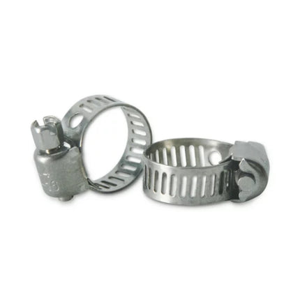 30Pc 304 Stainless Steel Beautiful Throat Clamp (Hand-Made 30Pc 304 10-16Mm Throat Clamp) JWDX, 30 Pack Hose Clamps Stainless Steel Clamps Worm Gear Hose Clamp Miniature Powerseal Kit One Size Silver.