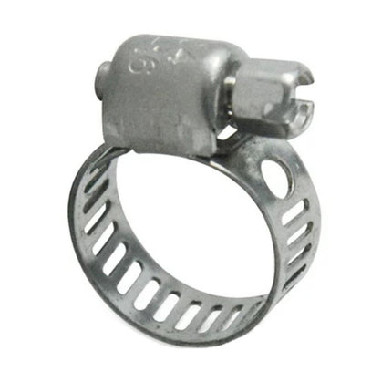 30Pc 304 Stainless Steel Beautiful Throat Clamp (Hand-Made 30Pc 304 10-16Mm Throat Clamp) JWDX, 30 Pack Hose Clamps Stainless Steel Clamps Worm Gear Hose Clamp Miniature Powerseal Kit One Size Silver.