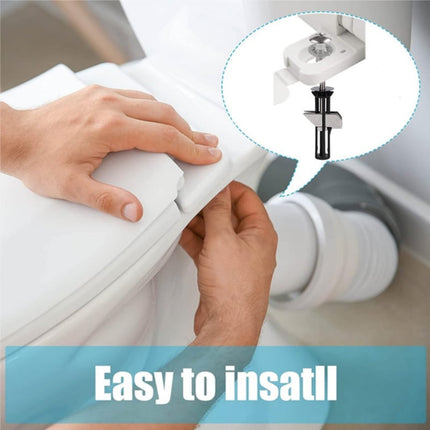 Toilet Lid Fixing Screw Locking (Including 18, 28Mm Gasket) 1, Toilet Seat Kit Screws Quick Release Easy To Install Toilet Seat Replacement Parts Kit Toilet Cover Accessories Fixing Accessories JWDX One Size Black.