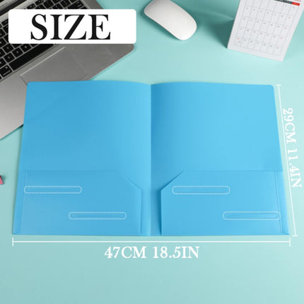 Double Insert File Bag File Bag Orange Jwdx Plastic Folders with Pockets Standard Letter Paper Folder 2 Business Card Slot Heavy Duty Scho-ǒl Examination Document Size Organizer stǔdənts Blue One Size Purple.