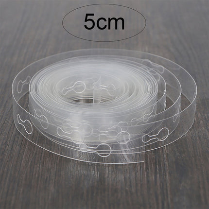 Adhesive Tape Jwdx Handmade Tape 5M Transparent Flexible Plastic Balloon Tape Strips for Birthday 110 Holes Balloon String with Hole Design for Easy Balloon Fixing and Decorations One Size Clear.