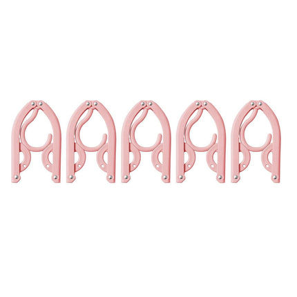 Folding Clothes Hanger Pink 5Pcs Jwdx Travel Foldable Hangers Update Portable Plastic Hanger Travel Accessories Must Haves Clothes Drying Rack Folding Hanger for Traveling Camping Flying Rv One Size Green.