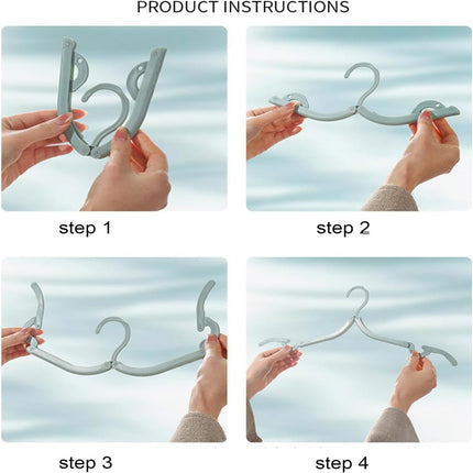 Folding Clothes Hanger Pink 5Pcs Jwdx Travel Foldable Hangers Update Portable Plastic Hanger Travel Accessories Must Haves Clothes Drying Rack Folding Hanger for Traveling Camping Flying Rv One Size Green.