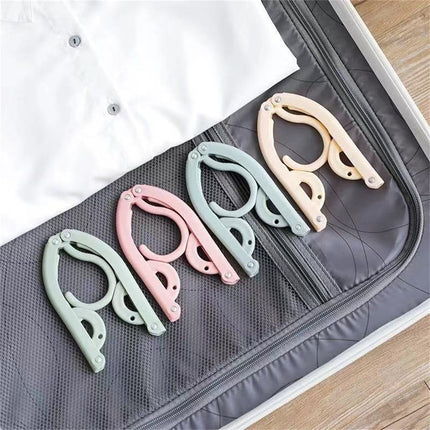 Folding Clothes Hanger Pink 5Pcs Jwdx Travel Foldable Hangers Update Portable Plastic Hanger Travel Accessories Must Haves Clothes Drying Rack Folding Hanger for Traveling Camping Flying Rv One Size Green.