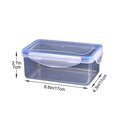 Grrvtrz ,Kitchen Refrigerator Rectangular Food Container Microwave Heat Plastic Lunch Box Food Lunch Box Fruit Storage Sealed Box,Lunch Box，Bento Box B.