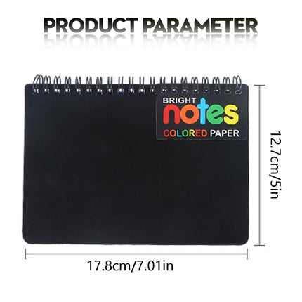 JWDX Hot Clearance! Notebooks Wirebound College Ruled Note Books Colored Lined Paper Perforated Notepad Memo Books Poly Cover Journaling Notebook 100 Sheets, 1 Notebook Notebook 100 Sheets Black.