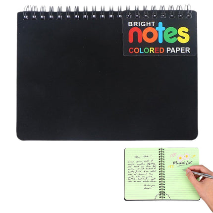 JWDX Hot Clearance! Notebooks Wirebound College Ruled Note Books Colored Lined Paper Perforated Notepad Memo Books Poly Cover Journaling Notebook 100 Sheets, 1 Notebook Notebook 100 Sheets Black.