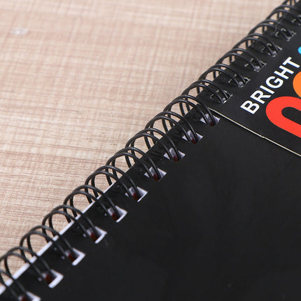 JWDX Hot Clearance! Notebooks Wirebound College Ruled Note Books Colored Lined Paper Perforated Notepad Memo Books Poly Cover Journaling Notebook 100 Sheets, 1 Notebook Notebook 100 Sheets Black.
