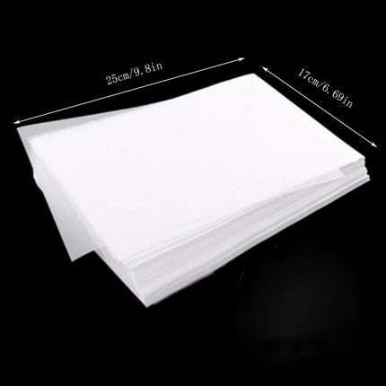JWDX Hot Clearance! 100Pc Sheet Translucent Tracing Paper for Drawing Calligraphy Painting, 100 Sheets of Tracing Paper Translucent tracing paper White.