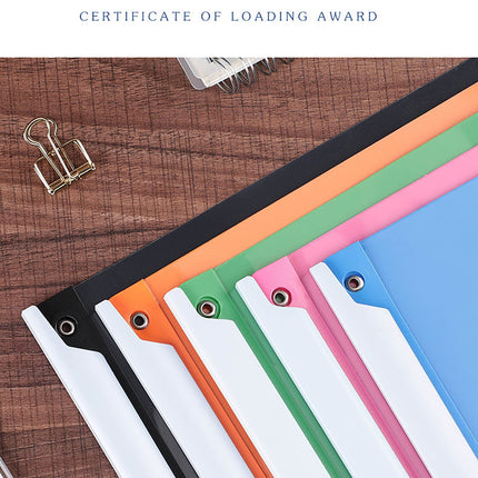 JWDX Hot Clearance! 1 Pack A4 Clear Front Report Covers Plastic Presentation Folders Resume Portfolio Folder Paper Swivel Sliding Bar File Folder for Presentation Document, Folder*1 Blue Folder Orange.
