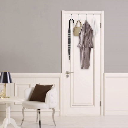 JWDX Hot Clearance! Double Over the Door Wreath Hanger Large Christmas Wreath Hook for Front Door Hold 2 Wreaths with This 2 Hanger 5, Hook*1 Plastic door rear hook without nails White.