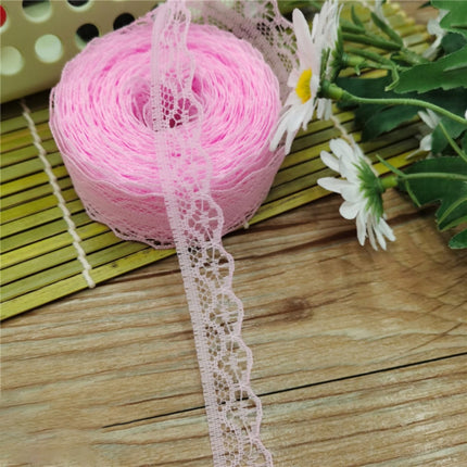 LGCASL 10 Yards Lace Ribbon 15mm Wide Trim Diy Fabric Decorative Sewing Rope Lace Cloth Strips Earrings Clothing Decoration Diy Handmade Hair Accessories Hairbands, 1 Roll of Lace Ribbon Lace Ribbon Blue.
