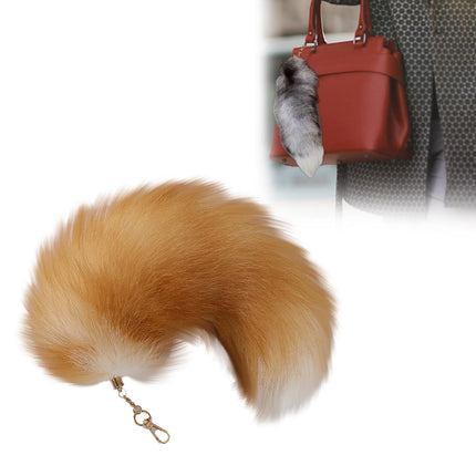 LGCASL Tail Keychain Faux Tail Keychain Furry Tail Tassels Pendant for Womens Cosplay Accessories Toys Keyrings, 1×Accessory Prop Fox Tail Pendant L 14.96Inch Imitation fox tail pendant A 14.96inch.