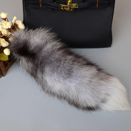 LGCASL Tail Keychain Faux Tail Keychain Furry Tail Tassels Pendant for Womens Cosplay Accessories Toys Keyrings, 1×Accessory Prop Fox Tail Pendant L 14.96Inch Imitation fox tail pendant J 14.96inch.