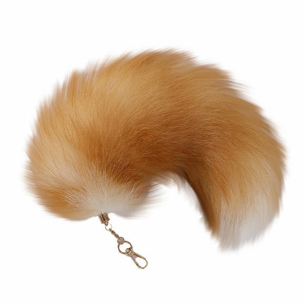 LGCASL Tail Keychain Faux Tail Keychain Furry Tail Tassels Pendant for Womens Cosplay Accessories Toys Keyrings, 1×Accessory Prop Fox Tail Pendant L 14.96Inch Imitation fox tail pendant L 14.96inch.
