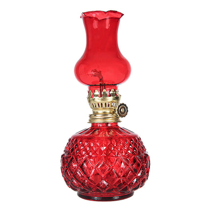 LGCASL Glass Kerosene Indoor Retro Classic Burning Lights Oil Lamp for Home Bedroom Table Decorations Emergency Use, 1*Glass Lamp Glazed Lamp, Clear One Size Glazed lamp, clear.