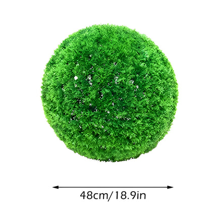 LGCASL Simulation Artificial Plant Topiary Faux Decorative for Garden Backyard Balcony and Home Décor, Pine Needle Grass Ball*1 W (Outer Diameter 13cm) Simulation plant grass ball pine needles Y (Outer diameter 23cm).
