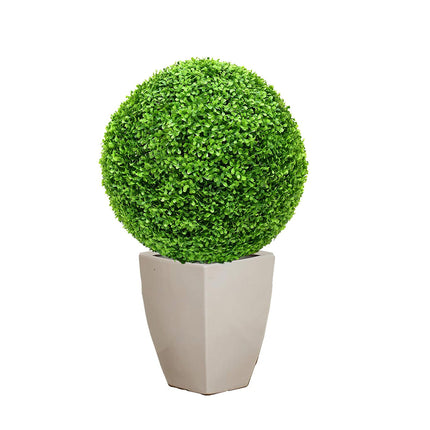 LGCASL Simulation Artificial Plant Topiary Faux Decorative for Garden Backyard Balcony and Home Décor, Pine Needle Grass Ball*1 W (Outer Diameter 13cm) Simulation plant grass ball pine needles Y (Outer diameter 23cm).