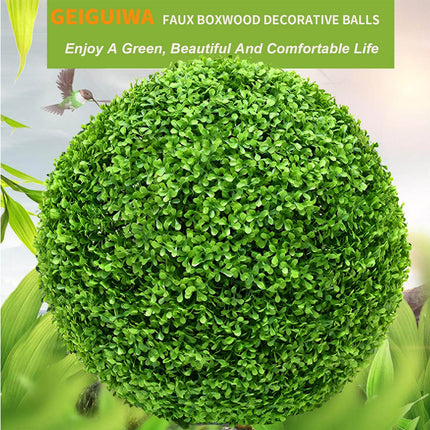 LGCASL Simulation Artificial Plant Topiary Faux Decorative for Garden Backyard Balcony and Home Décor, Pine Needle Grass Ball*1 W (Outer Diameter 13cm) Simulation plant grass ball pine needles Y (Outer diameter 23cm).
