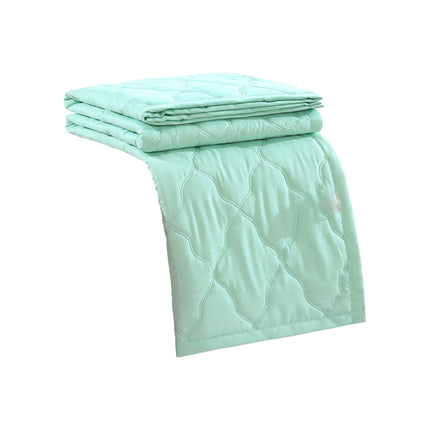 LGCASL Summer Blanket Bed Blanket Skin Friendly Plain Print Washed Cotton Bed Blanket Cool Comforter Hot Sleeping Summer Comforter Ventilated Comforter Mint Green.