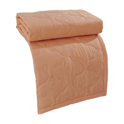 LGCASL Summer Blanket Bed Blanket Skin Friendly Plain Print Washed Cotton Bed Blanket Cool Comforter Hot Sleeping Summer Comforter Ventilated Comforter Orange.