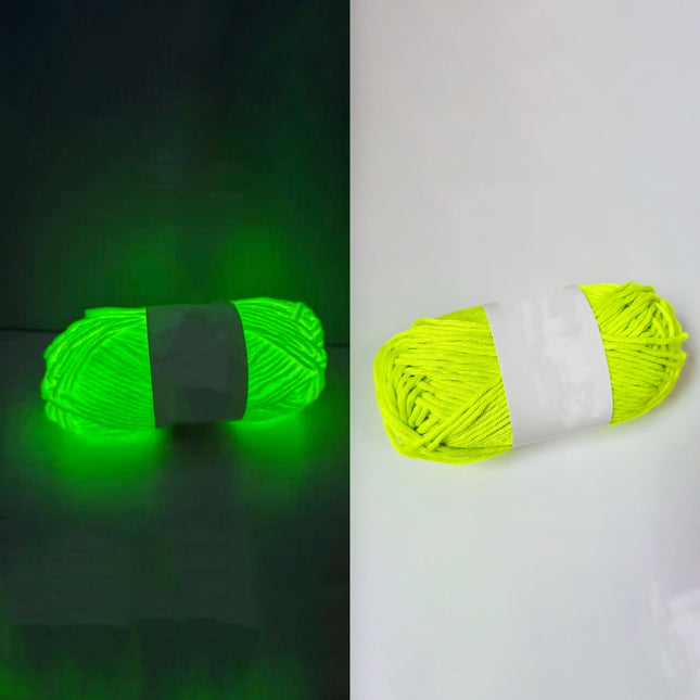 LGCASL Diy Glow in the Dark Yarn*1 Diy Glow Yarn Glow in the Dark Yarn for Crochet Glow Yarn for Knitting Crocheting Crafts Sewing Beginners Christmas Decorations, Onion Yellow Diy Yarn Onion yellow.